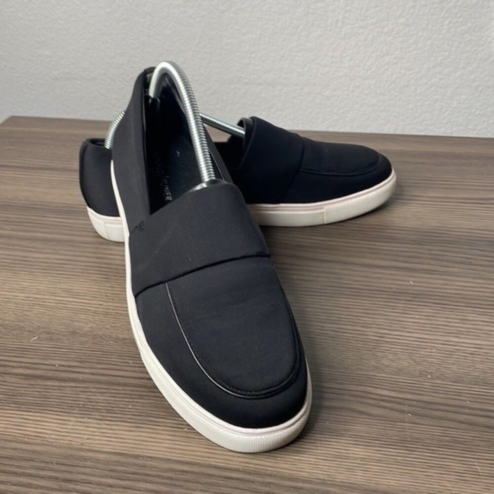 Donald J Pliner Sam-D Black Slip on Loafer Sneakers Size 10
